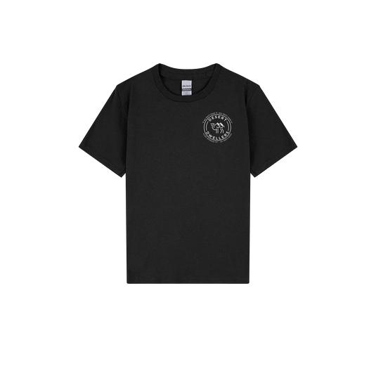 Black front flat lay