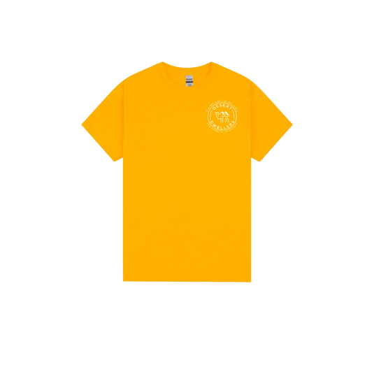 Gold front flat lay